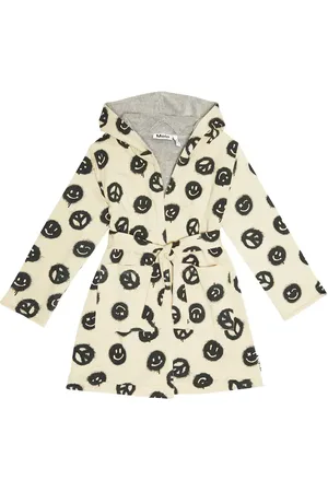 Molo Wave Peace Smile cotton-blend bathrobe