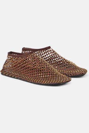 CHRISTOPHER ESBER Minette crystal-embellished ballet flats