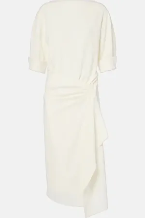 Proenza Schouler Maisie gathered crÃªpe midi dress