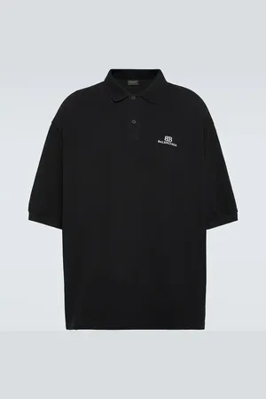 Balenciaga Oversized cotton piquÃ© polo shirt