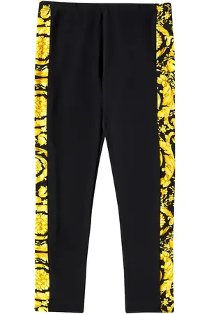 VERSACE Cotton-blend jersey leggings