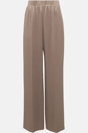 Fforme Maud high-rise metallic wide-leg pants