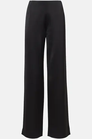Totême High-rise satin wide-leg pants
