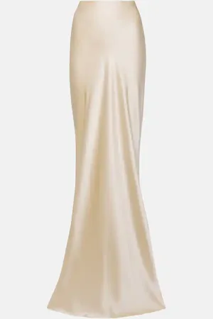 The Sei Silk satin maxi skirt