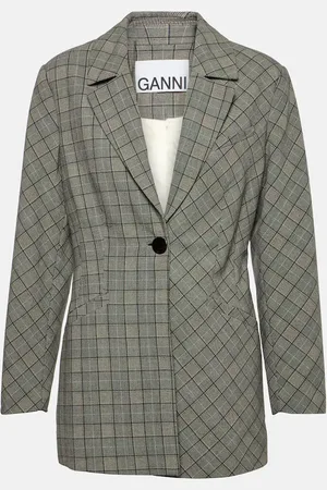 Ganni Checked blazer