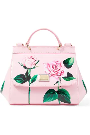 Dolce & Gabbana Sicily floral patent leather shoulder bag