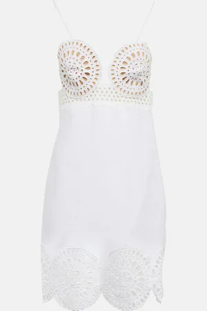 Stella McCartney Eyelet cotton-blend minidress