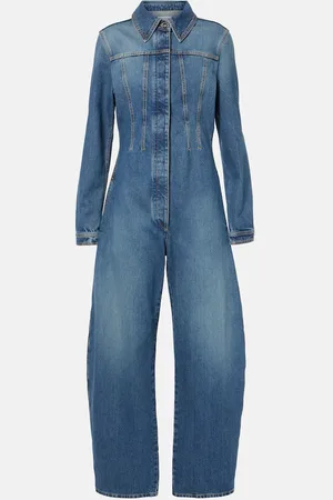 Alaïa Round denim jumpsuit