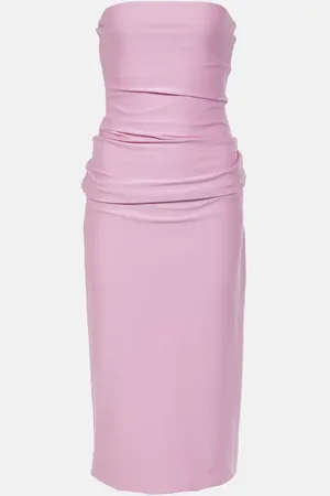 Sportmax Strapless jersey midi dress