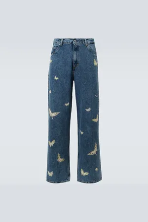 OUR LEGACY Vast Cut embroidered straight jeans