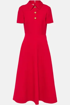 VALENTINO Crepe Couture midi dress