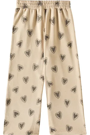 Rylee + Cru Hearts cotton-blend wide-leg pants