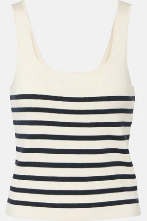 Altuzarra Stevie striped silk and cotton tank top
