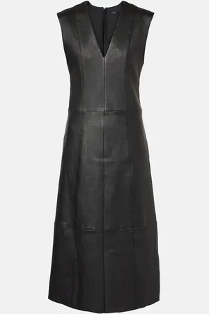 Joseph Kosma leather midi dress