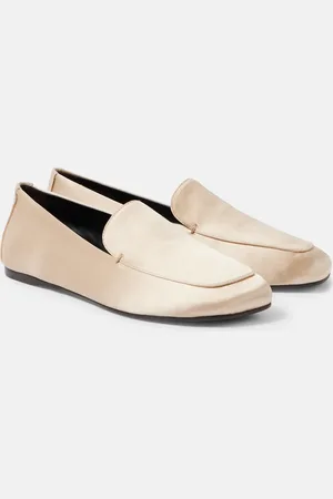 Khaite Monroe satin loafers