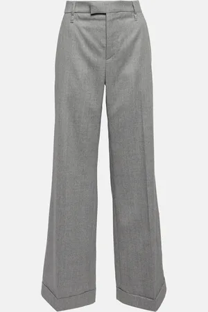 Brunello Cucinelli High-rise wide-leg wool pants