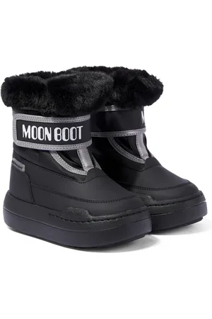 Moon Boot Junior Park Strap faux fur-trimmed snow boots
