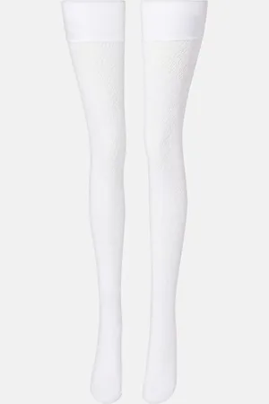 Alessandra Rich Lace over-the-knee socks