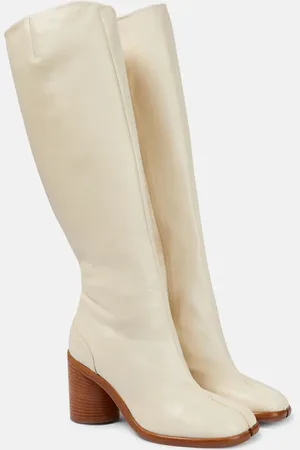 Maison Margiela Tabi leather knee-high boots