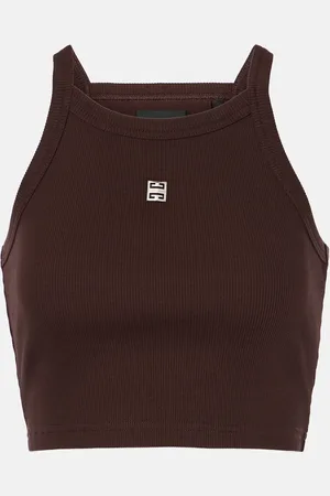 Givenchy 4G cropped cotton tank top