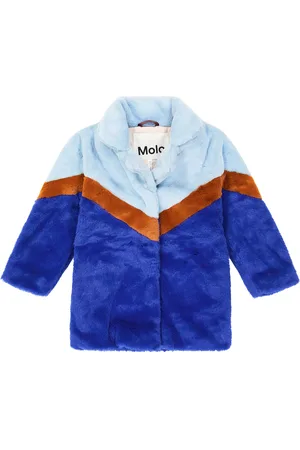 Molo Haili colorblocked faux fur coat