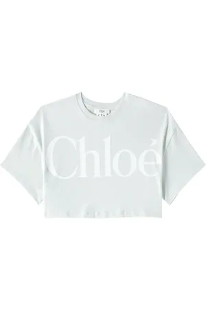 Chloé Logo cropped cotton jersey T-shirt