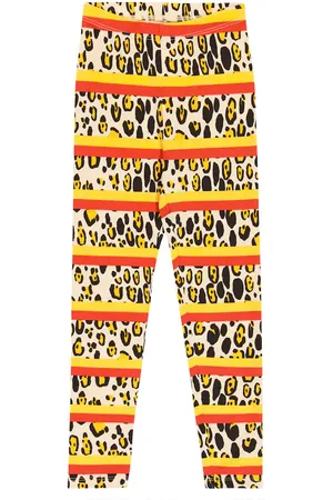 Mini Rodini Printed cotton leggings