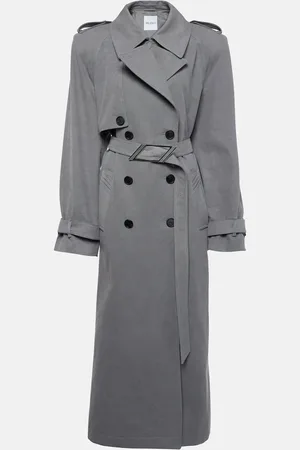 The Attico Belted cotton canvas trench coat
