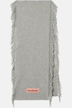 Acne Studios Fringed wool scarf