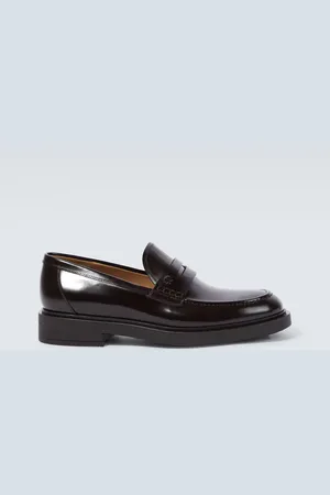 Gianvito Rossi Harris leather penny loafers
