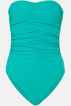 Karla Colletto Gathered strapless swimsuit