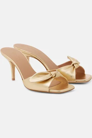 MALONE SOULIERS Vargas 70 metallic leather mules