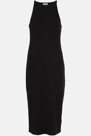 Vince Cotton-blend midi dress