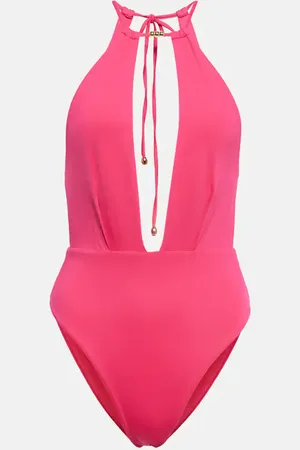 Max Mara Claris cutout halterneck swimsuit
