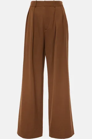 WARDROBE.NYC Low-rise wool wide-leg pants
