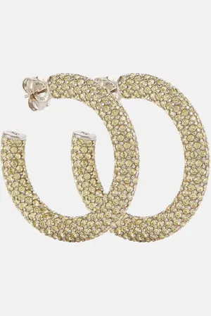 Amina Muaddi Cameron medium hoop earrings