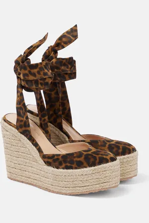 Gianvito Rossi Arenella suede espadrille wedges