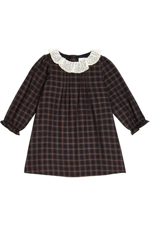 BONPOINT Baby Magnolia checked cotton dress