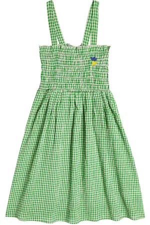 Bobo Choses Vichy linen and cotton dress