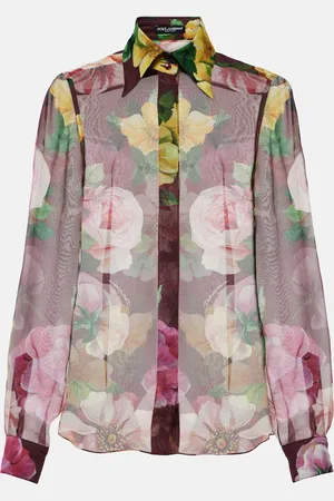 Dolce & Gabbana Printed silk chiffon blouse