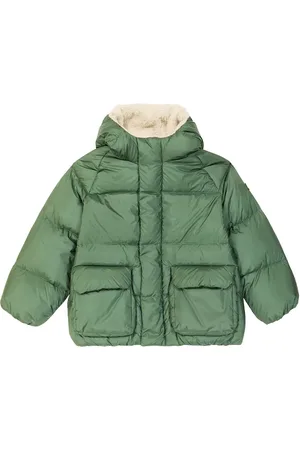 Il gufo Fleece-trimmed down jacket