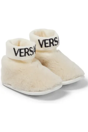 VERSACE Baby shearling booties