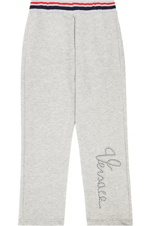 VERSACE Printed cotton jersey sweatpants