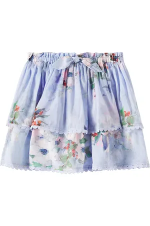 ZIMMERMANN Everley tiered cotton skirt