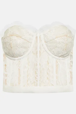 Alexander McQueen Guipure lace bustier