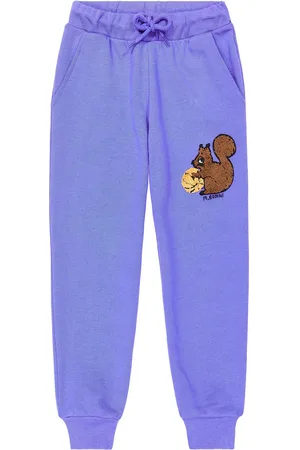 Mini Rodini Squirrel cotton chenille sweatpants