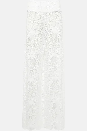 ALEXANDRA MIRO Charlize lace wide-leg pants