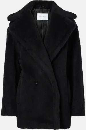 Max Mara Fuxia alpaca, wool, and silk teddy coat
