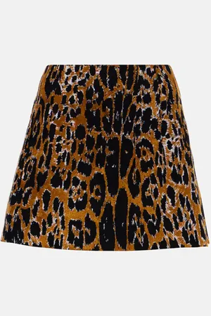Alaïa Leopard-print miniskirt