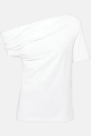 Givenchy Draped one-shoulder cotton T-shirt